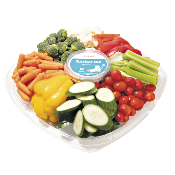 Small Regular Vegetable Tray With Dip