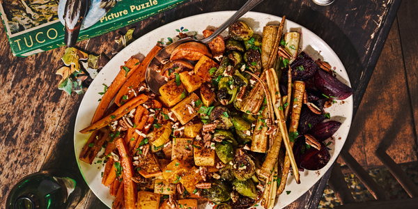 CINNAMON-ROASTED HARVEST VEGETABLE MEDLEY
