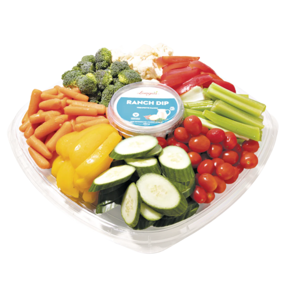 Large Vegetable Tray W/Dip